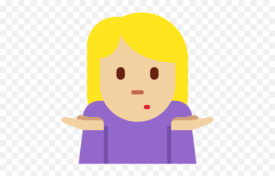 Woman Shrugging Emoji With Medium - Meaning,Shrug Emoji