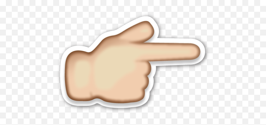 Download Hand Emoji Png Pic 189 - Emoji Hand Pointing Right,Hand Emoji