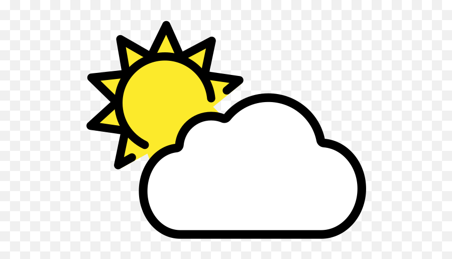 Sun Behind Cloud - Concepto Sobre El Voleibol Emoji,Emoji Cloud
