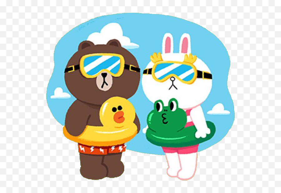 Google Clipart Swimming Gear Picture - Cony And Brown Swimming Emoji,Swimming Pool Emoji