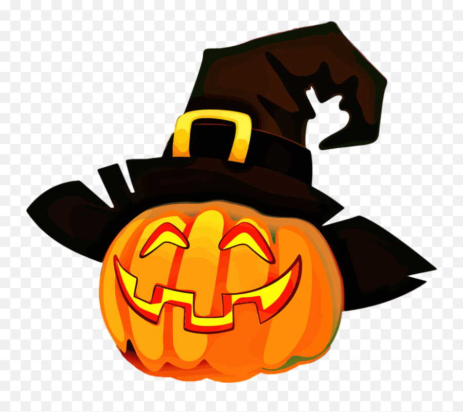 Free Hat Christmas Vectors - Halloween Jack O Lantern Clipart Emoji,Pizza Emoji