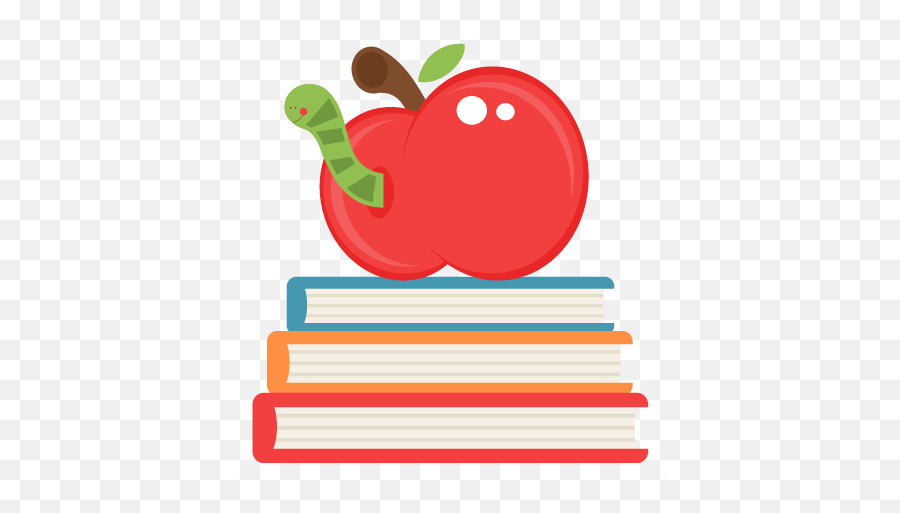 16598 Apple Free Clipart - Cute School Books Clipart Emoji,Apple Book Wind Emoji