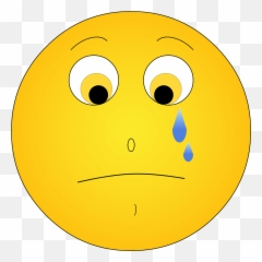 Smile Sad Cry Tear Unhappy - Sad Cry Smile Emoji,Crying Emoji