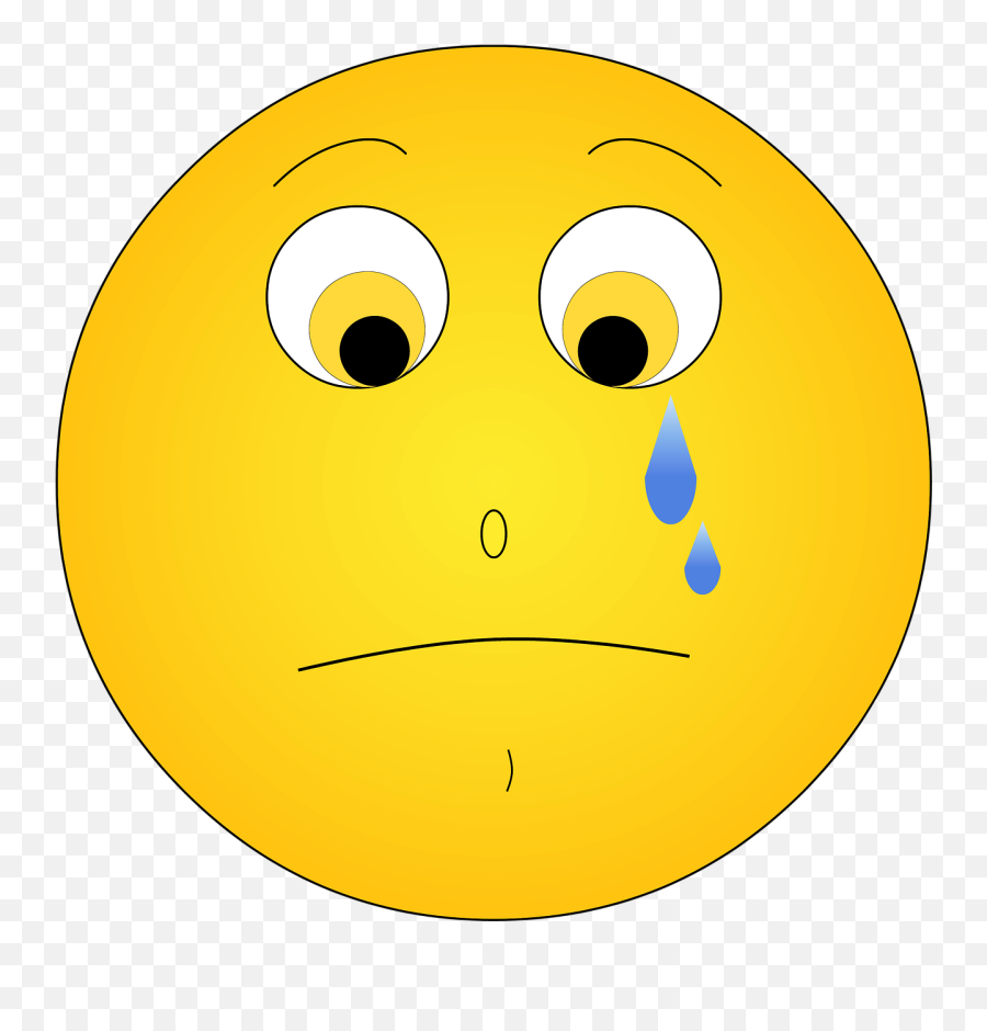 Smile Sad Cry Tear Unhappy - Sad Cry Smile Emoji,Crying Emoji