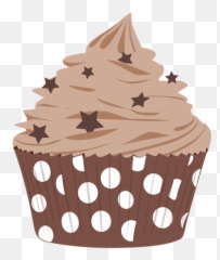 Cupcake Frosting Icing Muffin Chocolate - Chocolate Cupcake Vector Png Emoji,Muffin Emoji