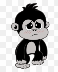 Friendly King Kong - Cartoon Emoji,3 Monkey Emojis