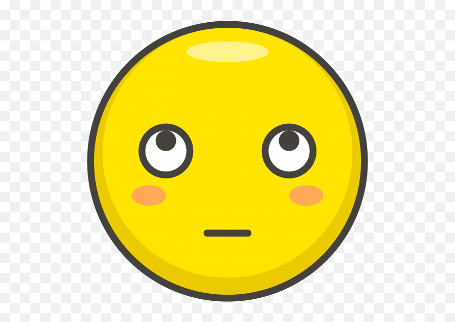Download Hd Face With Rolling Eyes Emoji - Smiley,X Eyes Emoji