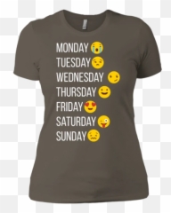 Boyfriend Tee - Womens Camping Shirts Emoji