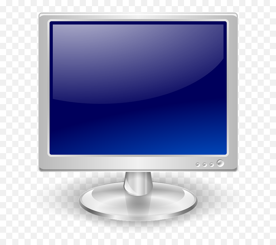 Monitor Flatscreen Screen - Lcd Monitor Clipart Emoji,Emoji Magnifying Glass Tv