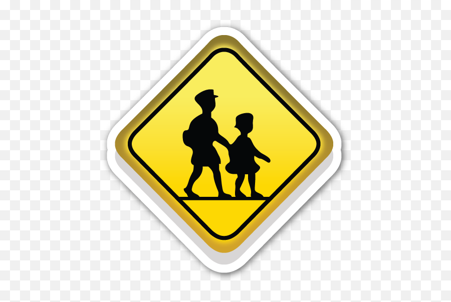 Children Crossing - School Crossing Sign Japan Emoji,Shots Emoji