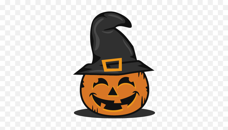 Hat Svg Pumpkin Transparent U0026 Png Clipart Free Download - Ywd Cute Jacko Lantern Clipart Emoji,Witch Hat Emoji