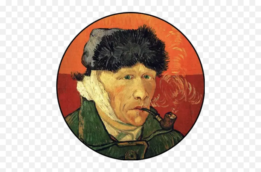 Famous Paintings Stickers For Whatsapp - Van Gogh Self Portrait Emoji,Emoji Paintings