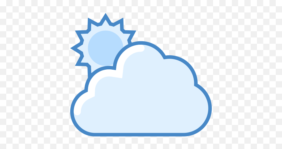 Partly Cloudy Day Icon - Free Download Png And Vector Partly Cloudy Cloudy Weather Icon Emoji,Cloudy Emoji