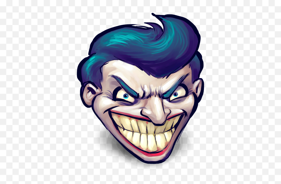 Serious Icon - Icono Joker Emoji,Disturbed Emoticon