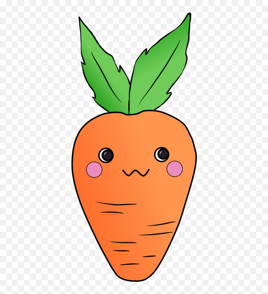 Carrot Cute Kawai Emoji Food Freetoedit Ftestickers Sti - Clip Art,Vegan Emoji