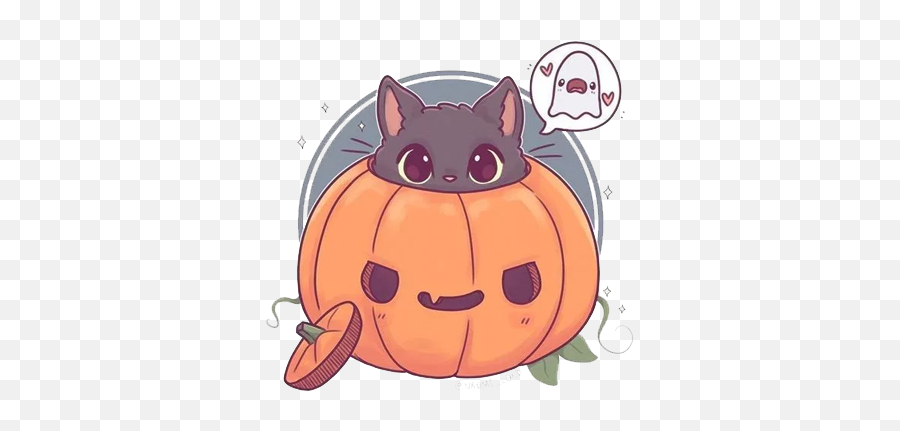 Cat Halloween Spooky Ghosts Ghost Phantom Phantoms Kawa - Cute Kawaii Halloween Cat Emoji,Spooky Emoji
