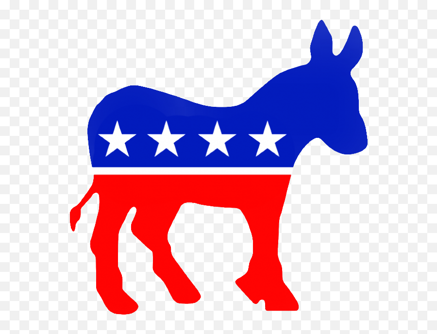 Clipart Democratic Donkey Transparent - Democratic Party Usa Logo Emoji,Democracy Emoji