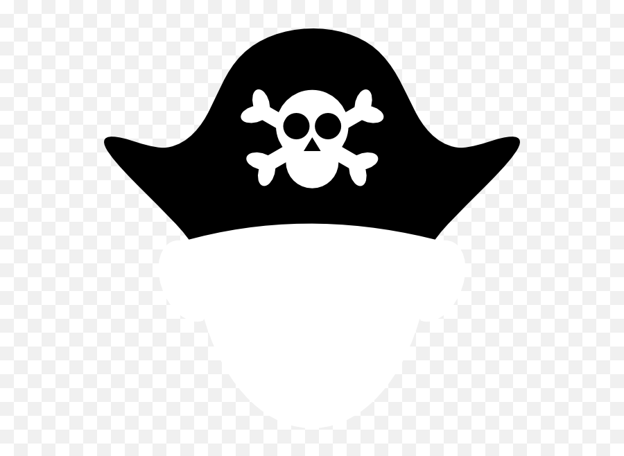Piracy Tricorne Clip Art - Pirate Hat Clipart Emoji,Pirate Hat Emoji