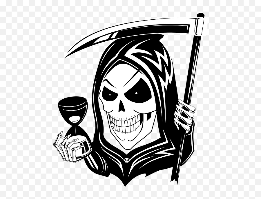 Death Skull Skeleton - Death Skull Emoji,Grim Reaper Emoji