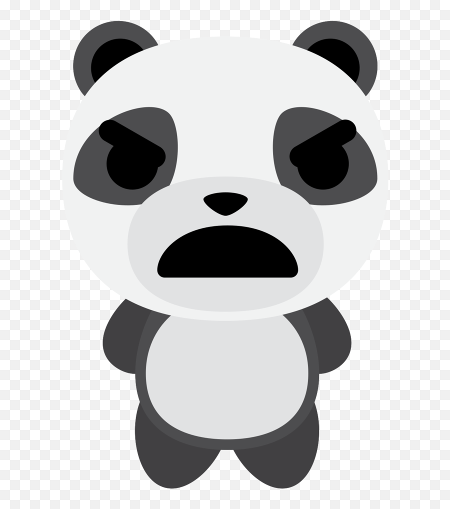 Free Emoji Panda Angry Png With Transparent Background - Panda Emoji,Bear Face Emoticon