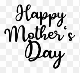 Happy Mothers Day Sticker - Calligraphy Emoji