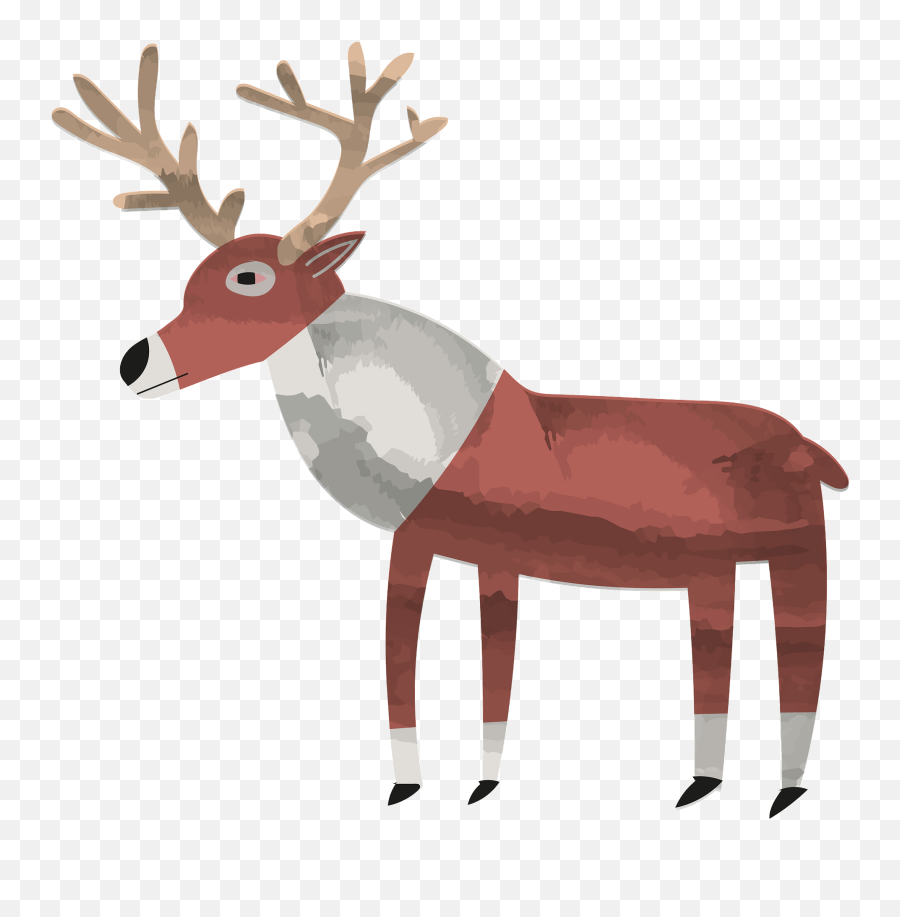Reindeer Clipart - Animal Figure Emoji,Reindeer Emoji