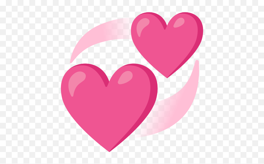 Revolving Hearts Emoji - Corazonez Girando,Valentines Day Emoji