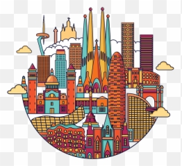Spain City Sales - Png Image Barcelona Emoji