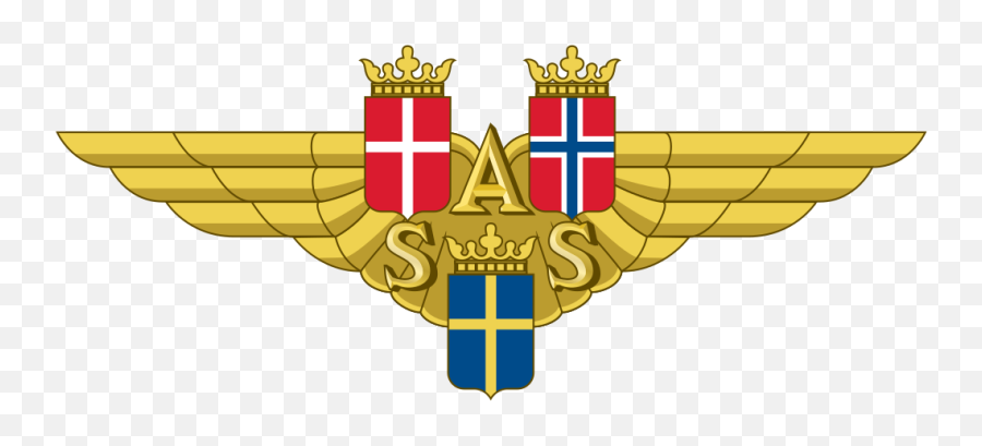 Emblem Of The Scandinavian Airlines System - Scandinavian Airlines Emblem Emoji,Norwegian Flag Emoji