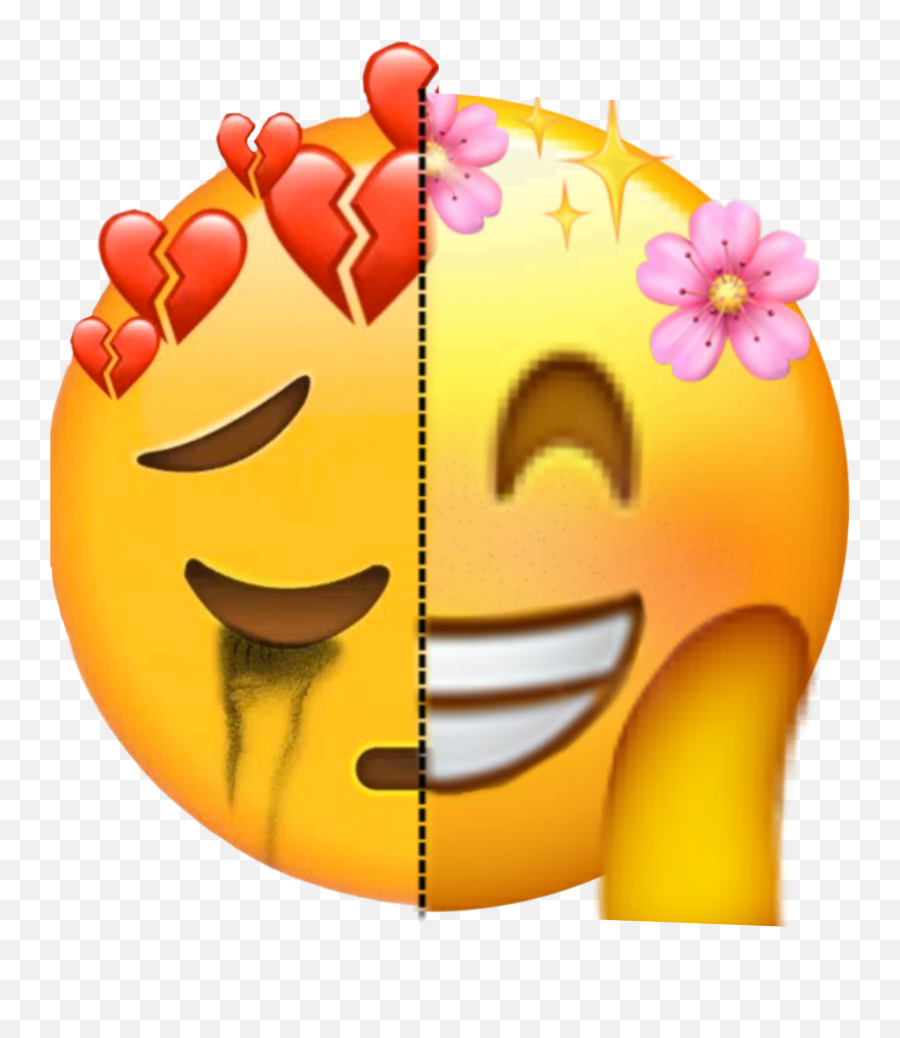 Two - Happy Emoji,Two Faced Emoji