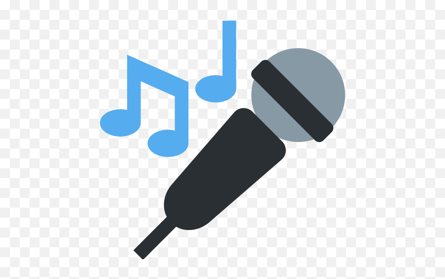 Microphone Emoji Meaning With Pictures - Microphone Emoji Twitter,Music Note Emoji