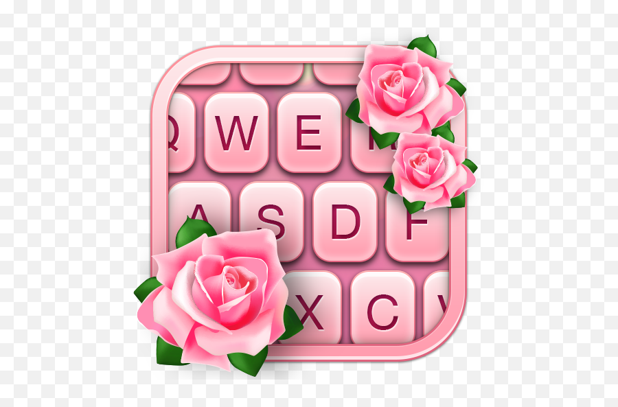 Download Pink Rose Keyboard - Floribunda Emoji,Rose Emoticons