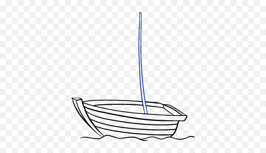 How To Draw A Boat In A Few Easy Steps - Drawn Boat Emoji,Canoe Emoji