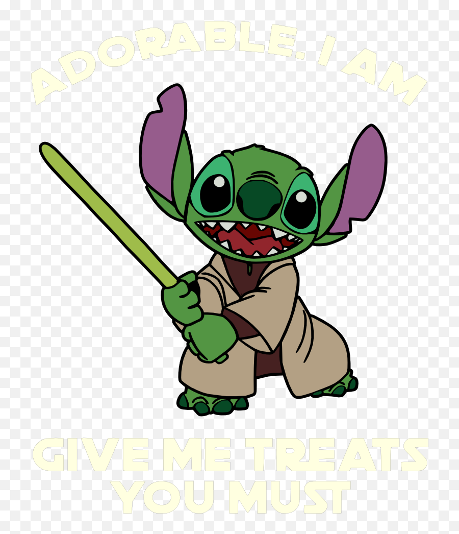 Stitch Clipart Yoda Stitch Yoda - Clipart Stitch Yoda Emoji,Yoda Emoticon