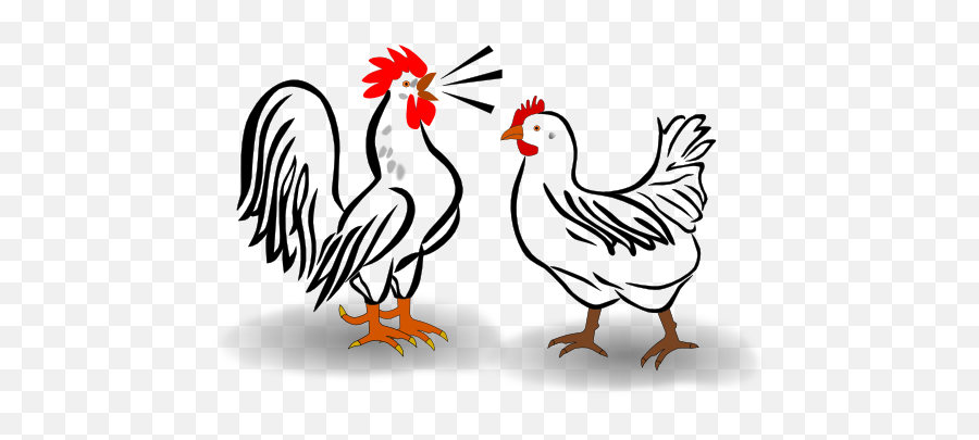 Cute Chicken Clip Art Cute Chicken - Chicken Sound Clipart Black And White Emoji,Hen Emoji