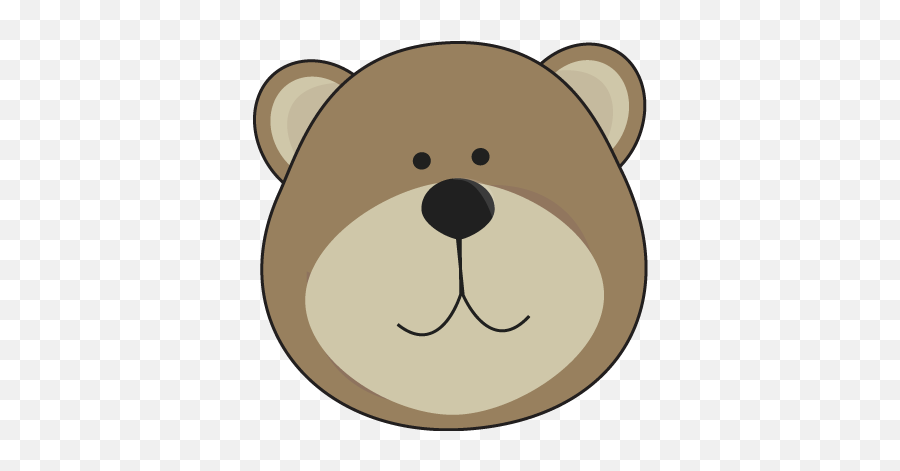 Brown Bear Face Clipart - Brown Bear Head Clipart Emoji,Teddy Bear Emoticon