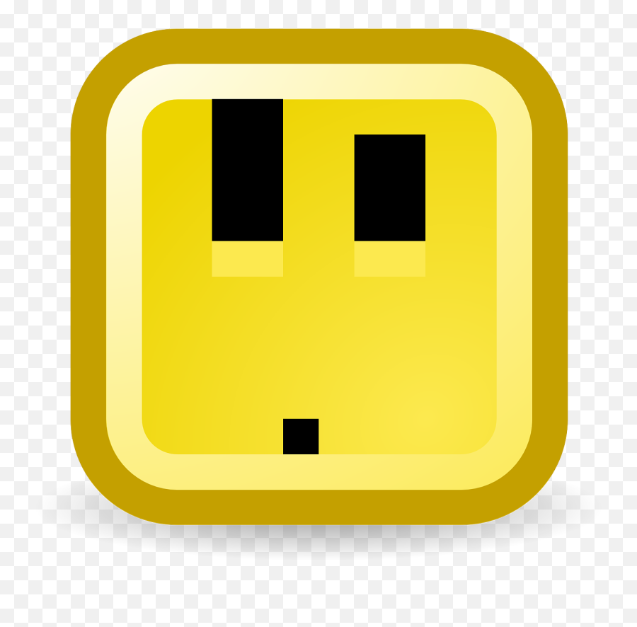 Confused Surprised Smiley Computer Pixelated - Clip Art Emoji,Question Mark Emoji