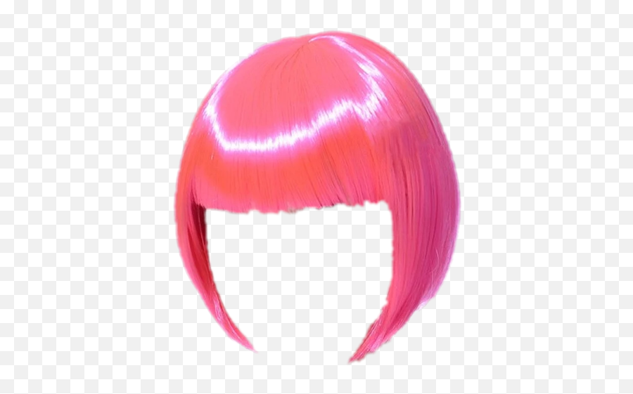 Hair Wig Wigs Haircut Hairstyle Hairdo - Pink Bob Wig Png Emoji,Pink Hair Emoji
