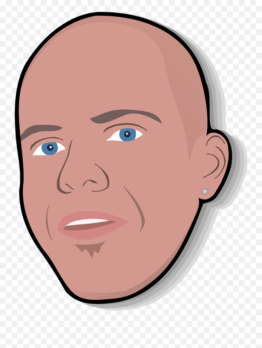 Man Bald Head Adult Human - Bald Head Clip Art Emoji,Hand Chin Emoji