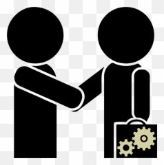 Business Stick People Handshake - Vector Emoji