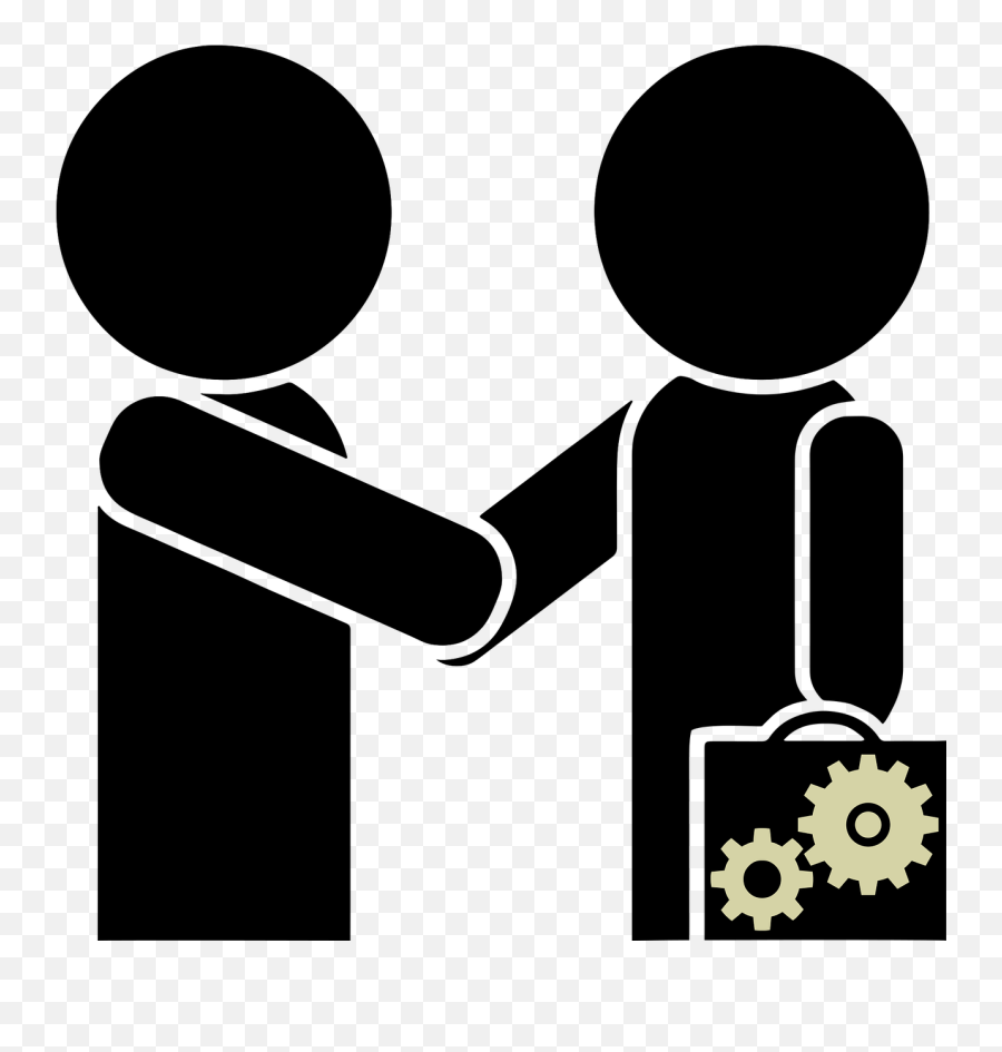 Business Stick People Handshake People - Business Handshake Vector Emoji,Emoji Movie Concept Art