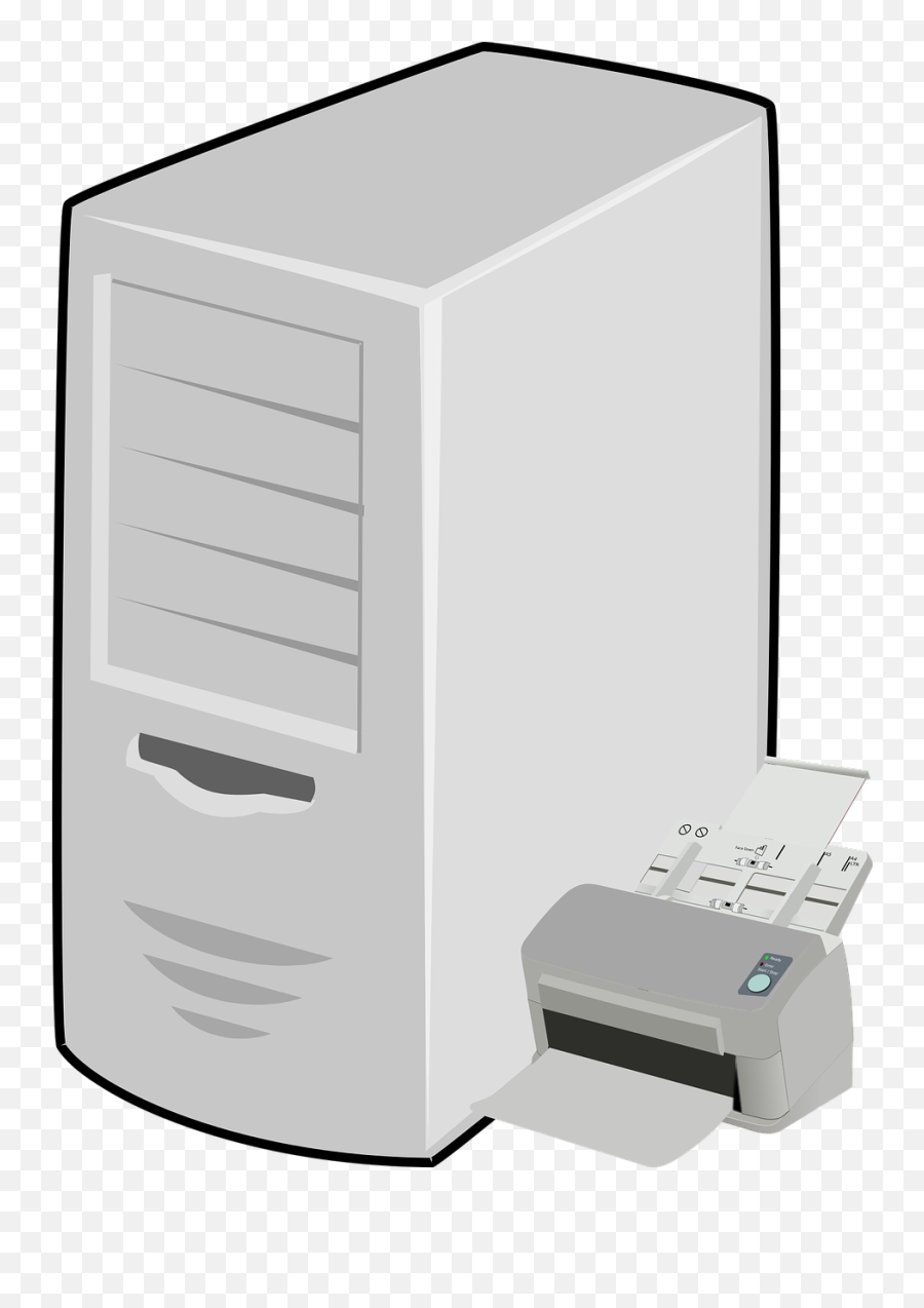 Fax Server Computer Communicate Printer - Fax Server Png Emoji,Court Jester Emoji