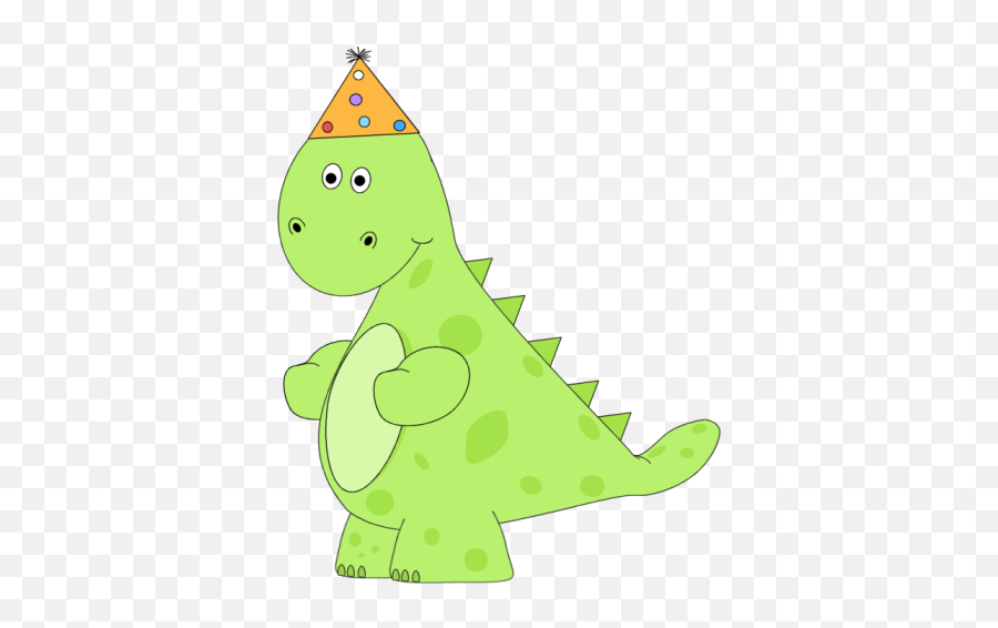 Birthday Clipart Dinosaur Birthday Dinosaur Transparent - Cartoon Emoji,Birthday Hat Emoji