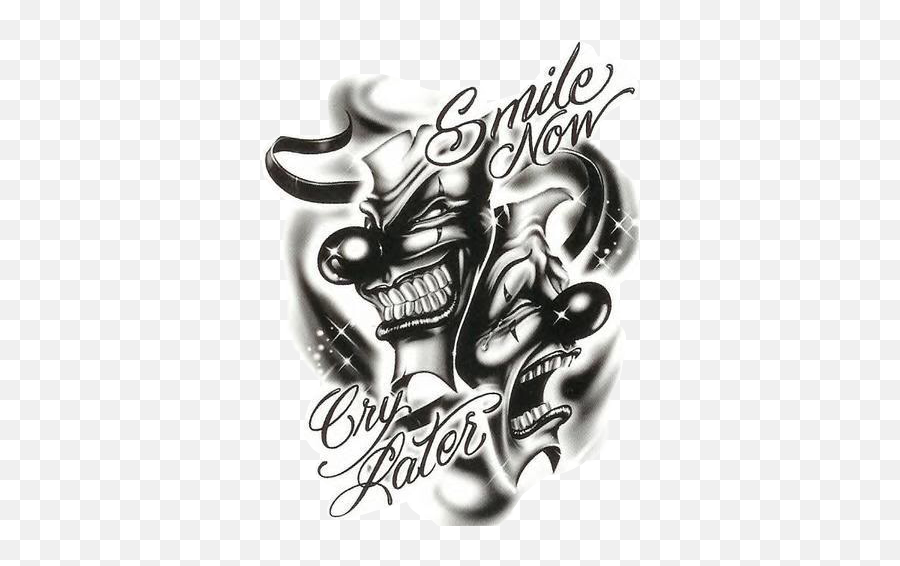 Drawing Letter Gangster Transparent U0026 Png Clipart Free - Tattoo Smile Now Cry Later Emoji,Westside Emoji