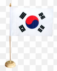 South Korea Table Flag Clipart - Korean Cross Stitch Emoji