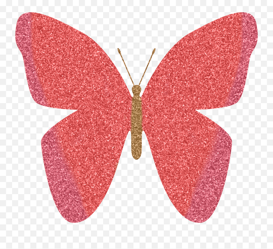 Pink Pink Sparkle Butterfly Clipart - Full Size Clipart Glitter Butterfly Clipart Emoji,Butterfly Emoji Iphone
