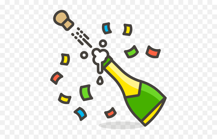 Bottle With Popping Cork Free Icon Of 780 Free Vector Emoji - Clip Art,Popping Emoji