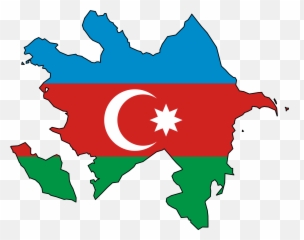 Azerbaijan flag map Asia - Flag Map Emoji