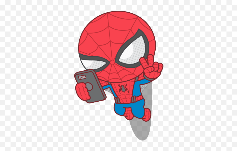 Homecoming Sticker - Drawing Marvel Cartoon Characters Emoji,Spider-man Emoji