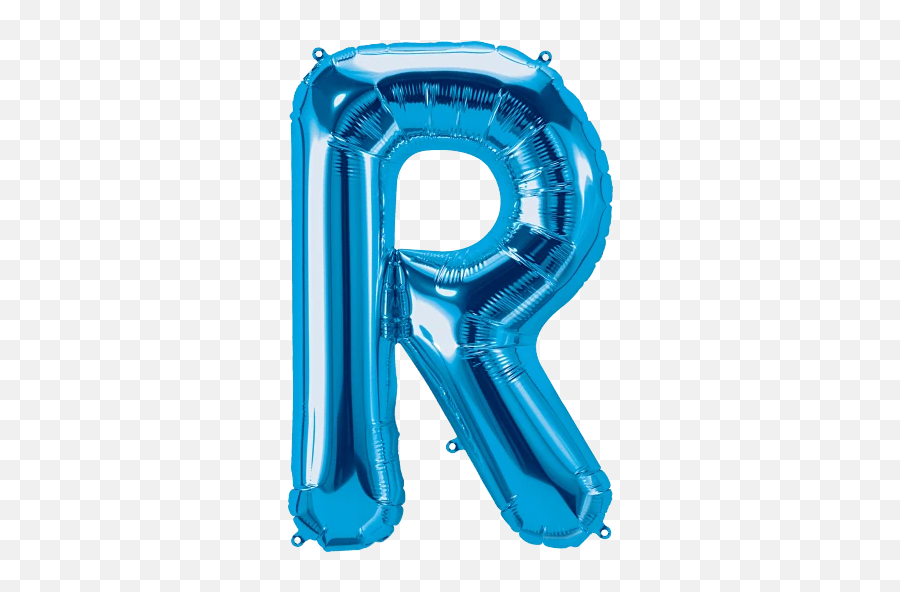 Blue Letter R 34 Balloon - Blue Balloon Letter R Emoji,Blue Letters Emoji